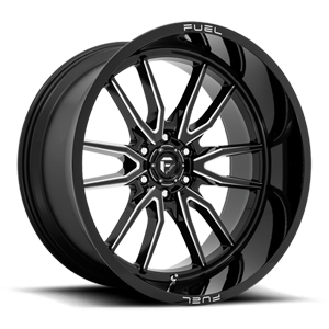 Clash 6 - D761 Gloss Black Milled - 24x12