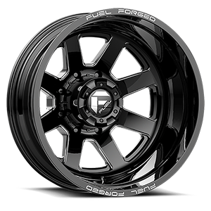 FF09D - 8 Lug Rear Black Milled 