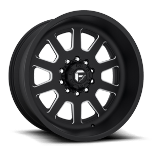 FF09D - 10 Lug Super Single Front Matte Black & Milled