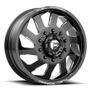 FF39D - 10 Lug Front Gloss Black Milled - 22x8.5