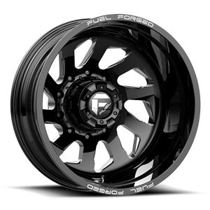 FF39D - 10 Lug Rear Gloss Black Milled - 22x8.5