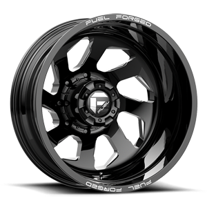 FF39D - 8 Lug Rear Gloss Black Milled - 22x8.5