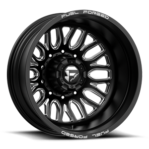 FF66D - 10 Lug Rear Matte Black Milled - 22x8.5