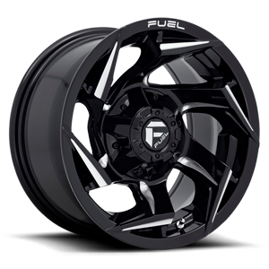 Reaction - D753 Gloss Black Milled - 15x8