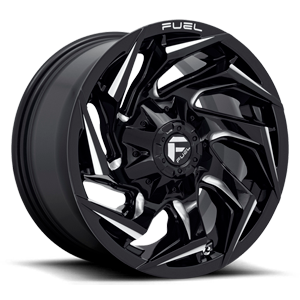 Reaction - D753 Gloss Black Milled - 17x9