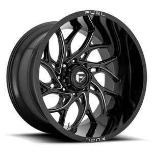 Runner - D741 Gloss Black & Milled 24x14